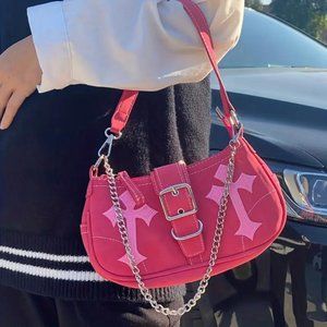 Pink Cross Handbag